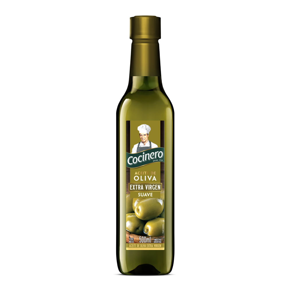 Aceite de Oliva Extra Virgen Suave Cocinero 500 ml