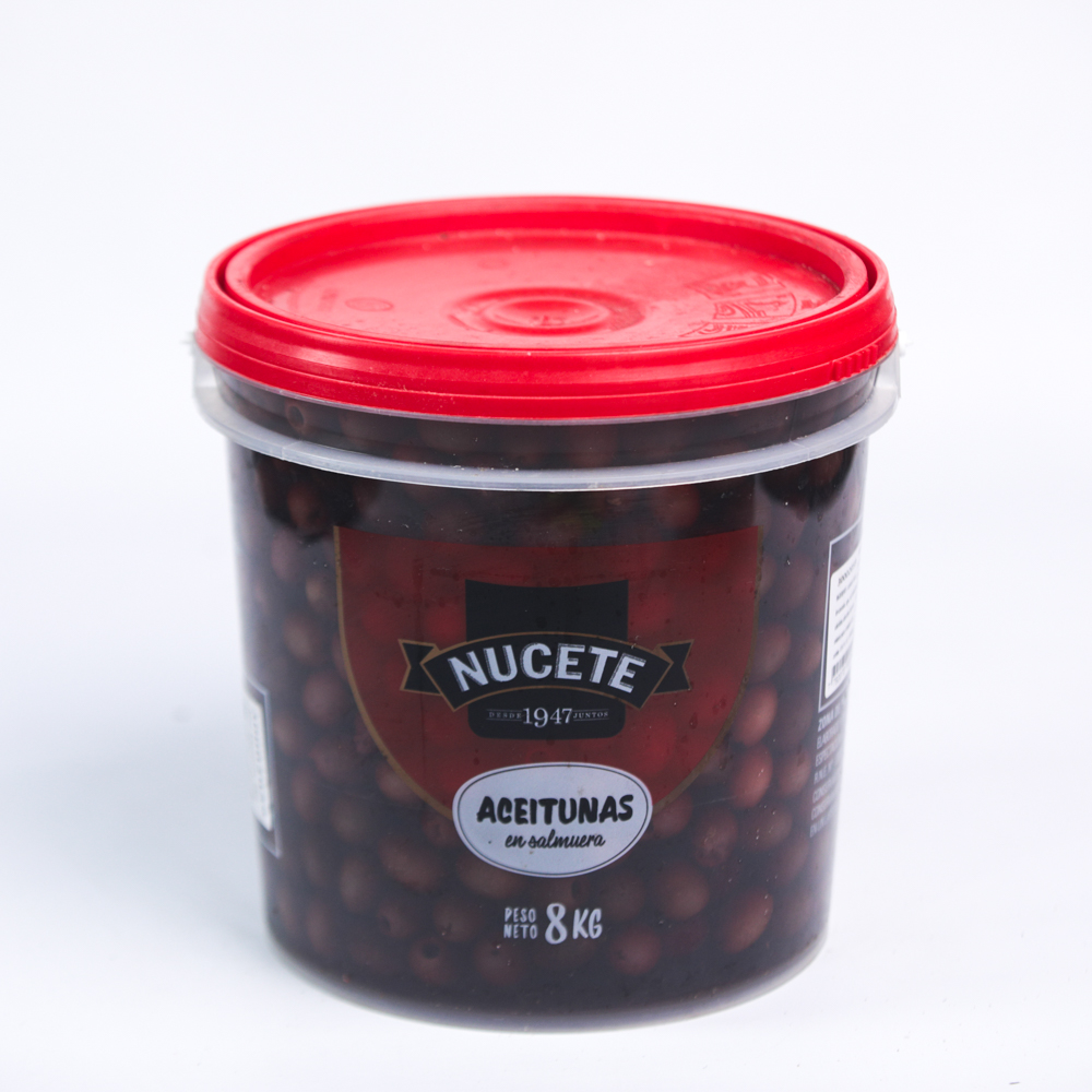 Aceituna Negra Descarozada Nucete 4 Kgr