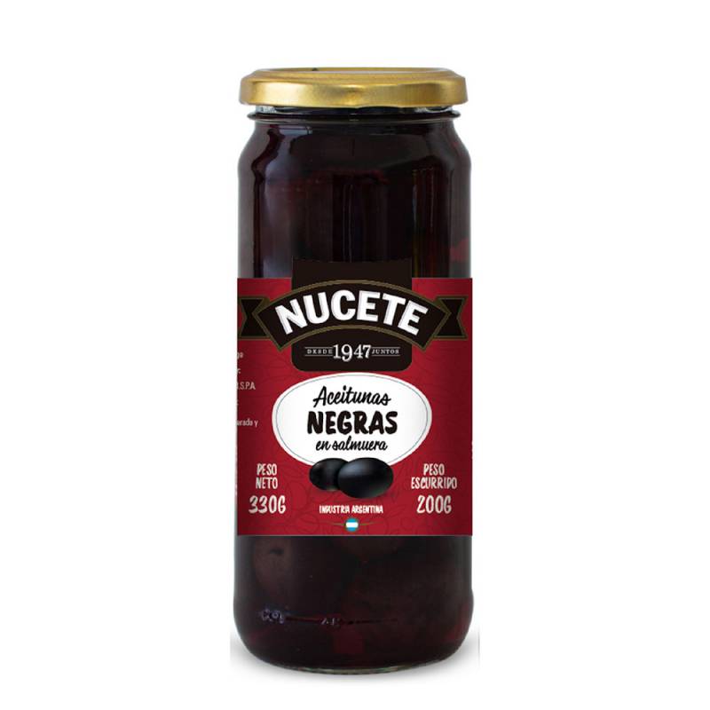 Aceituna Negra N°7 Nucete 330 Grs