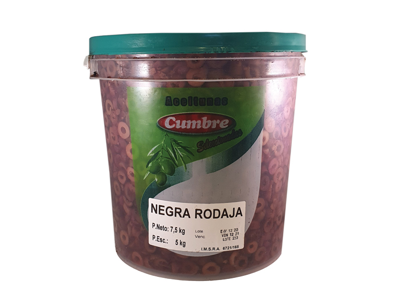 Aceituna Negra Natural Balde Castell 5 Kgr