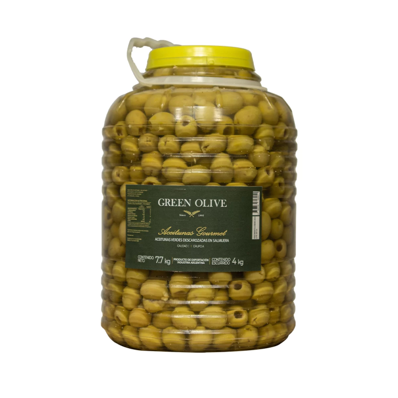 Aceituna Verde Descarozada Balde Castell 4 Kgr