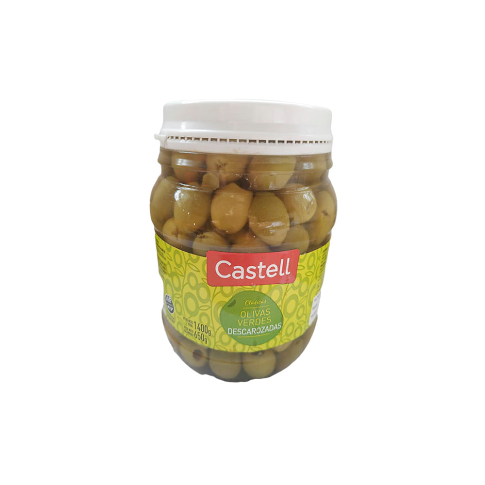 Aceituna Verde Descarozada Castell 1.5 Kgr