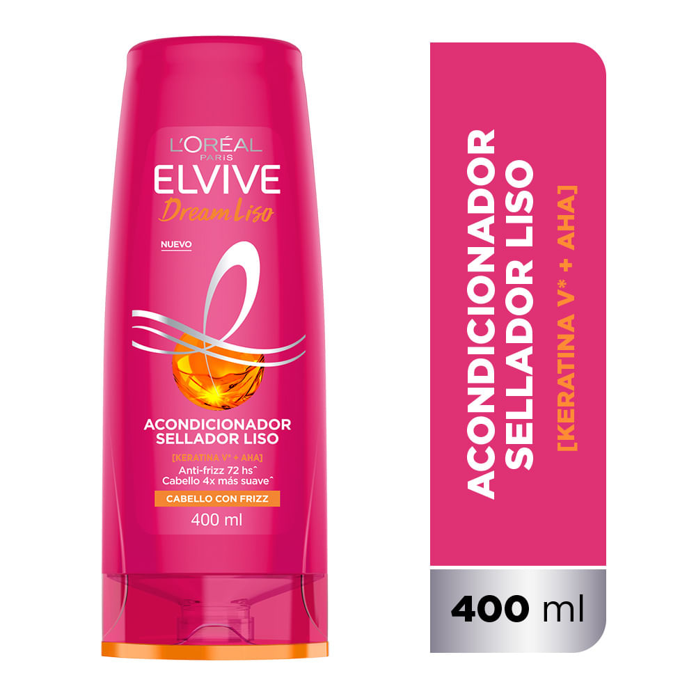 Acondicionador Dream Liso Efecto Kerati Elvive 400 ml