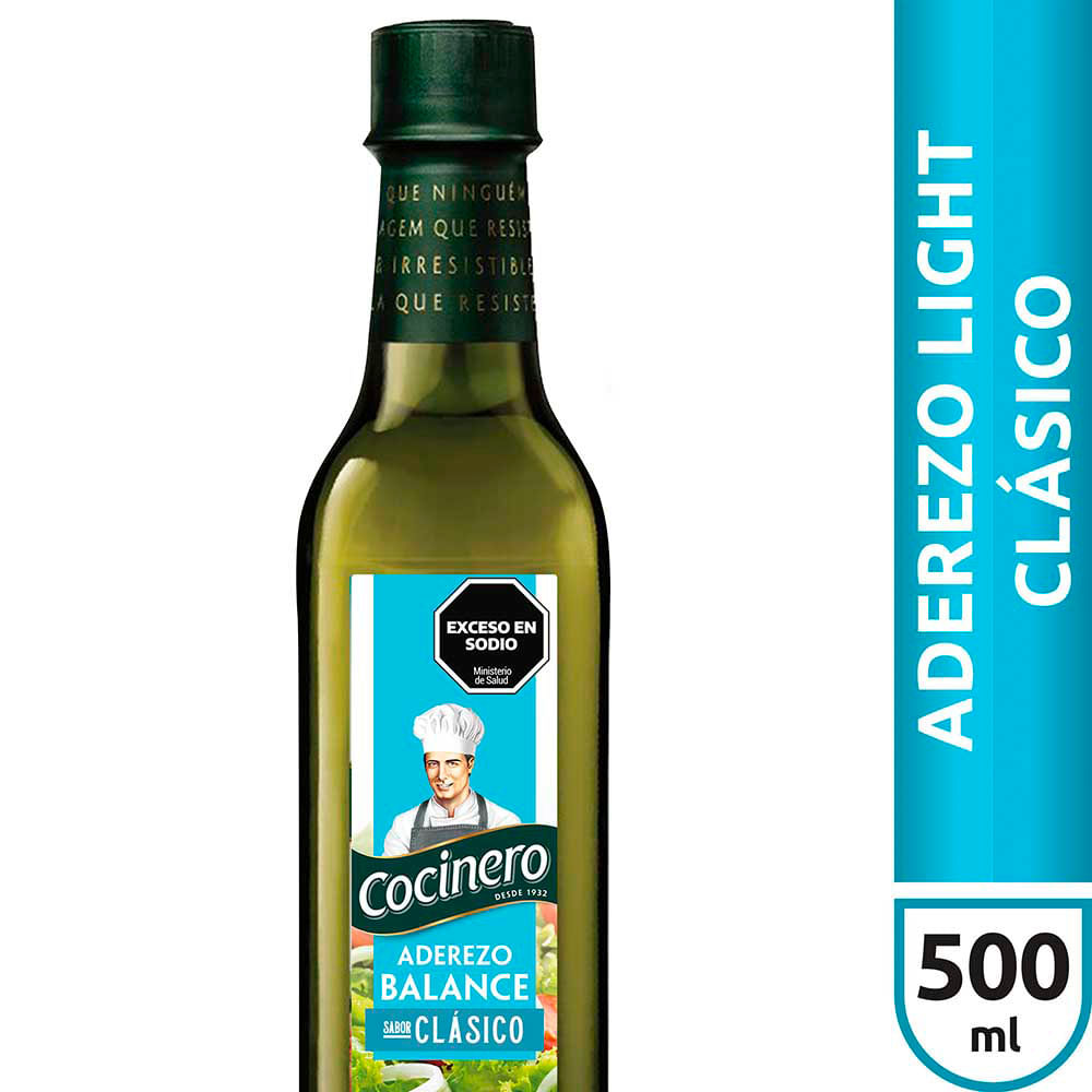Aderezo Light Clasico Cocinero 500 ml