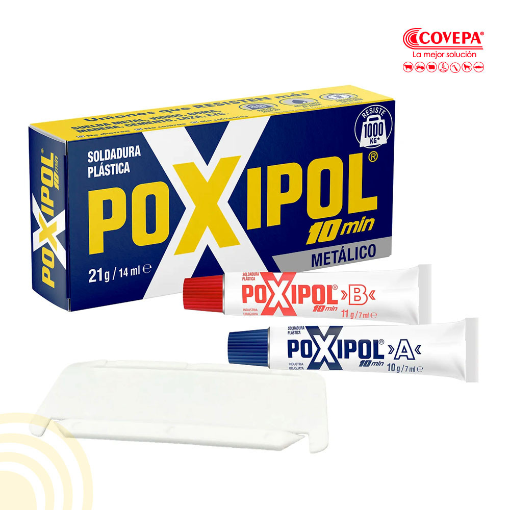 Adhesivo Metalico 10 Minutos Poxipol 21 Grs