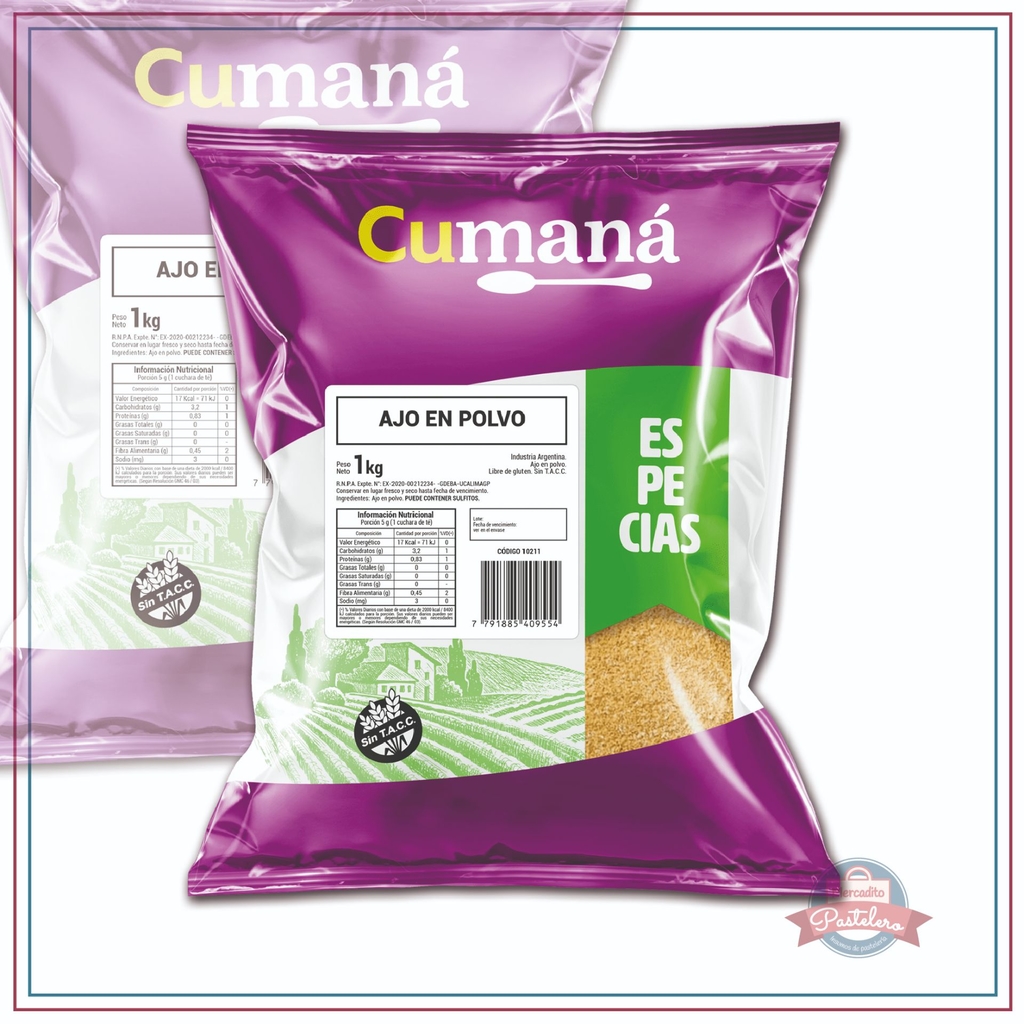 Ajo en Polvo Cumana 1 Kgr