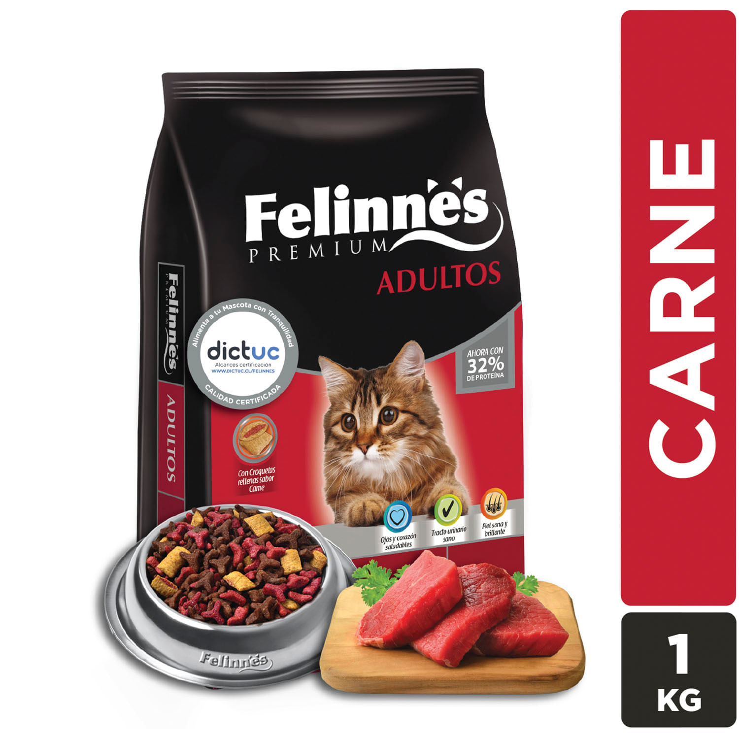 Alim.P/Gato Adulto Carne & Pollo Cat Chow 500 Grs