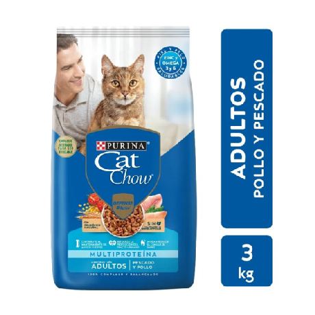 Alim.P/Gato Adulto Pescado Cat Chow 3 Kgr