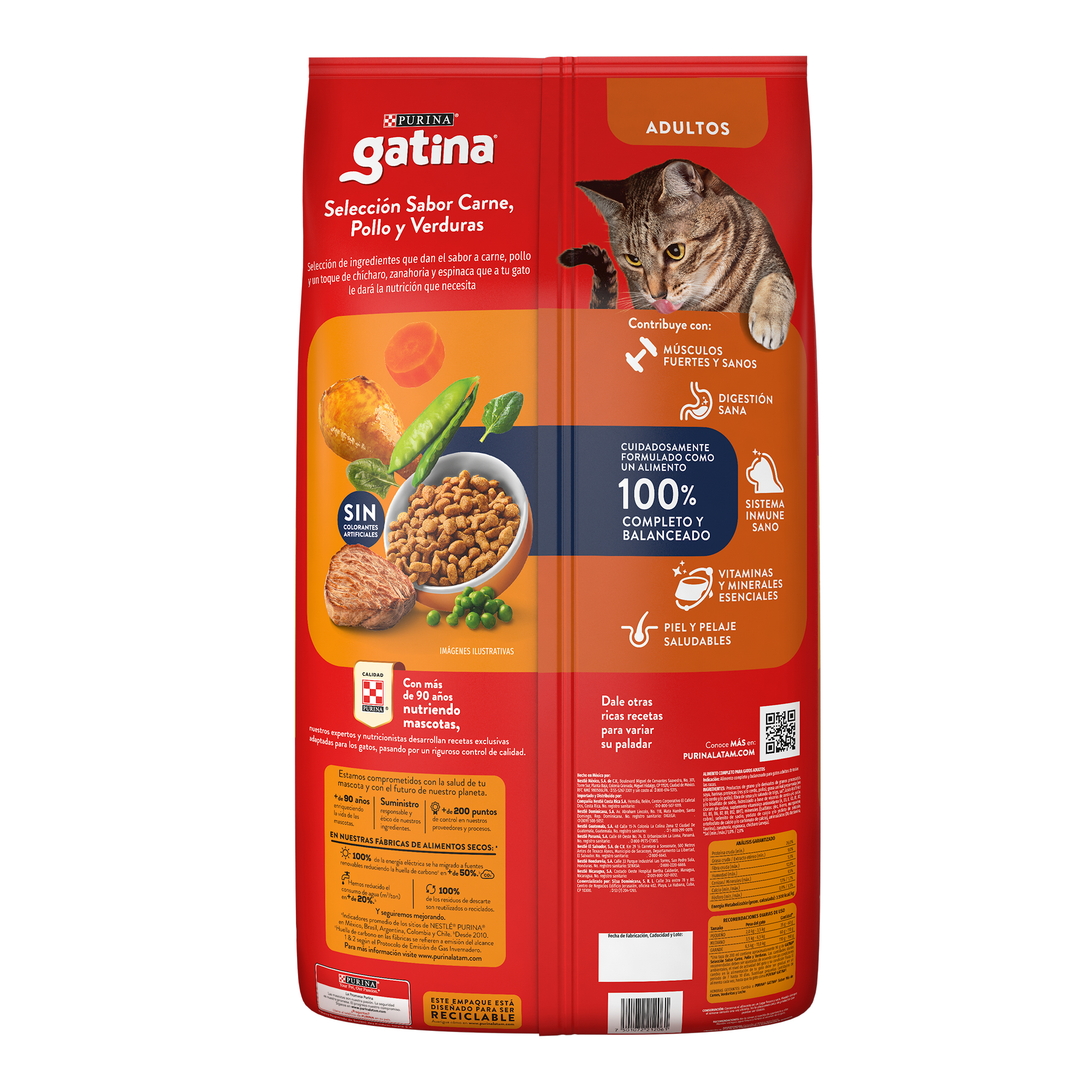 Alim.P/Gato Adulto Pollo & Carne Purina One 6 Kgr