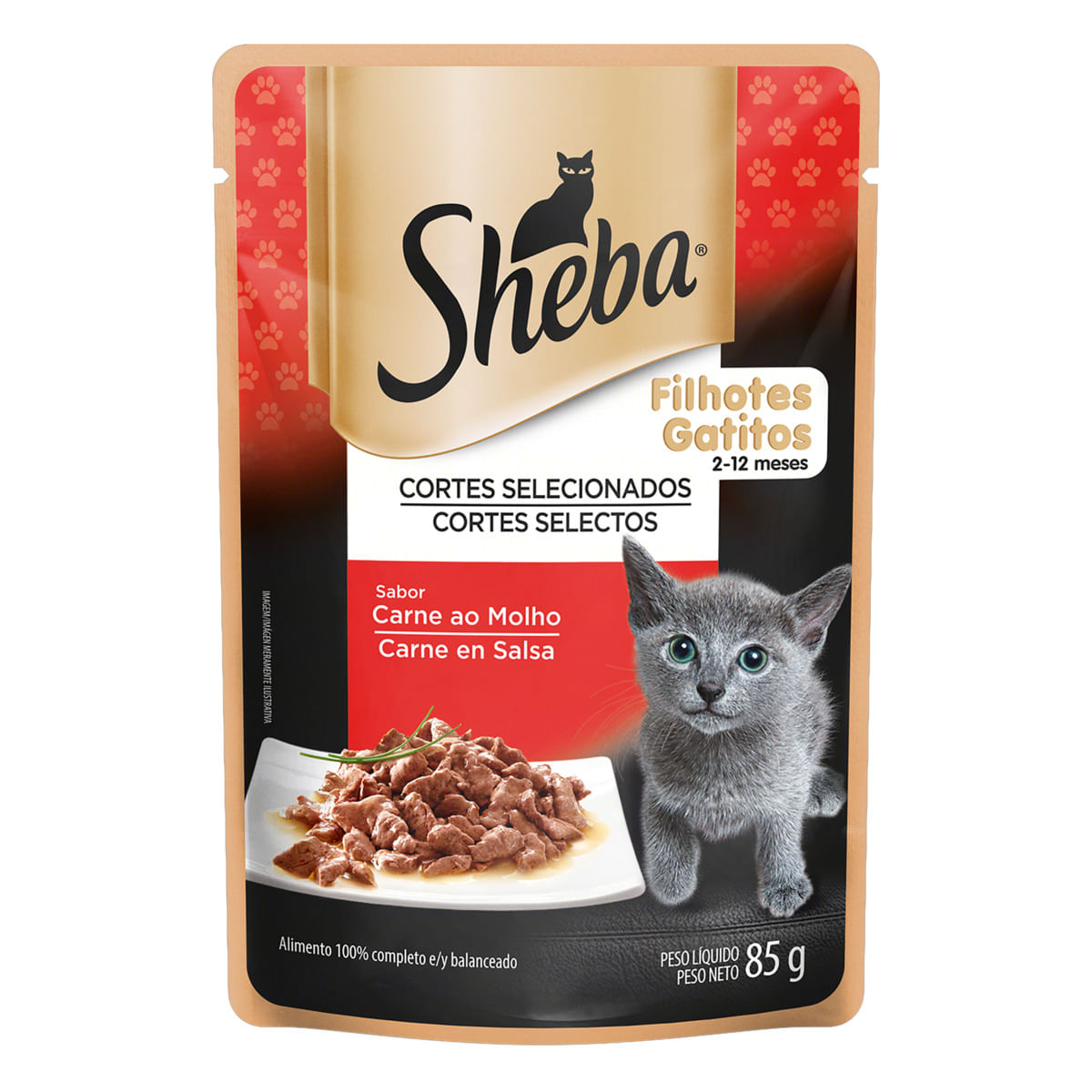 Alim.P/Gato Cachorro Carne & Leche Raza 500 Grs