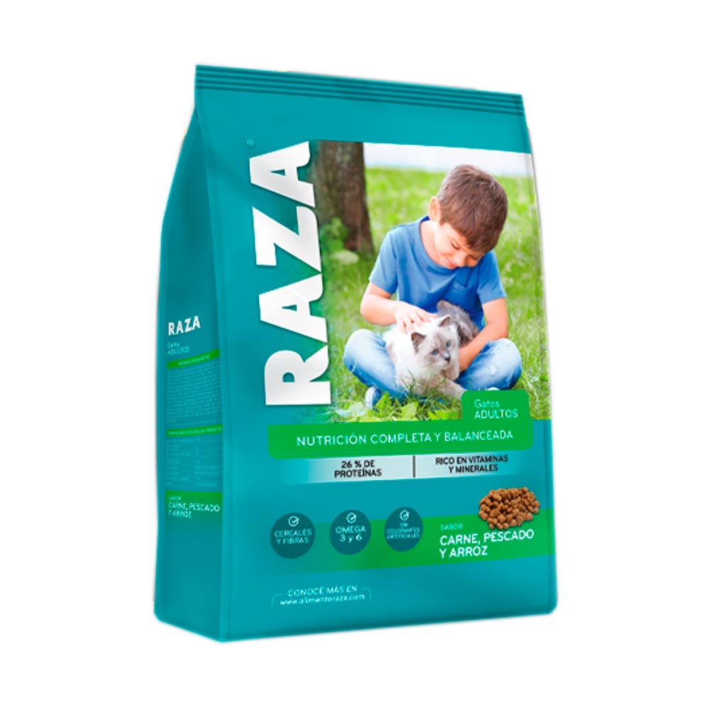 Alim.P/Gato Carne Pescado Arroz Raza 10 Kgr