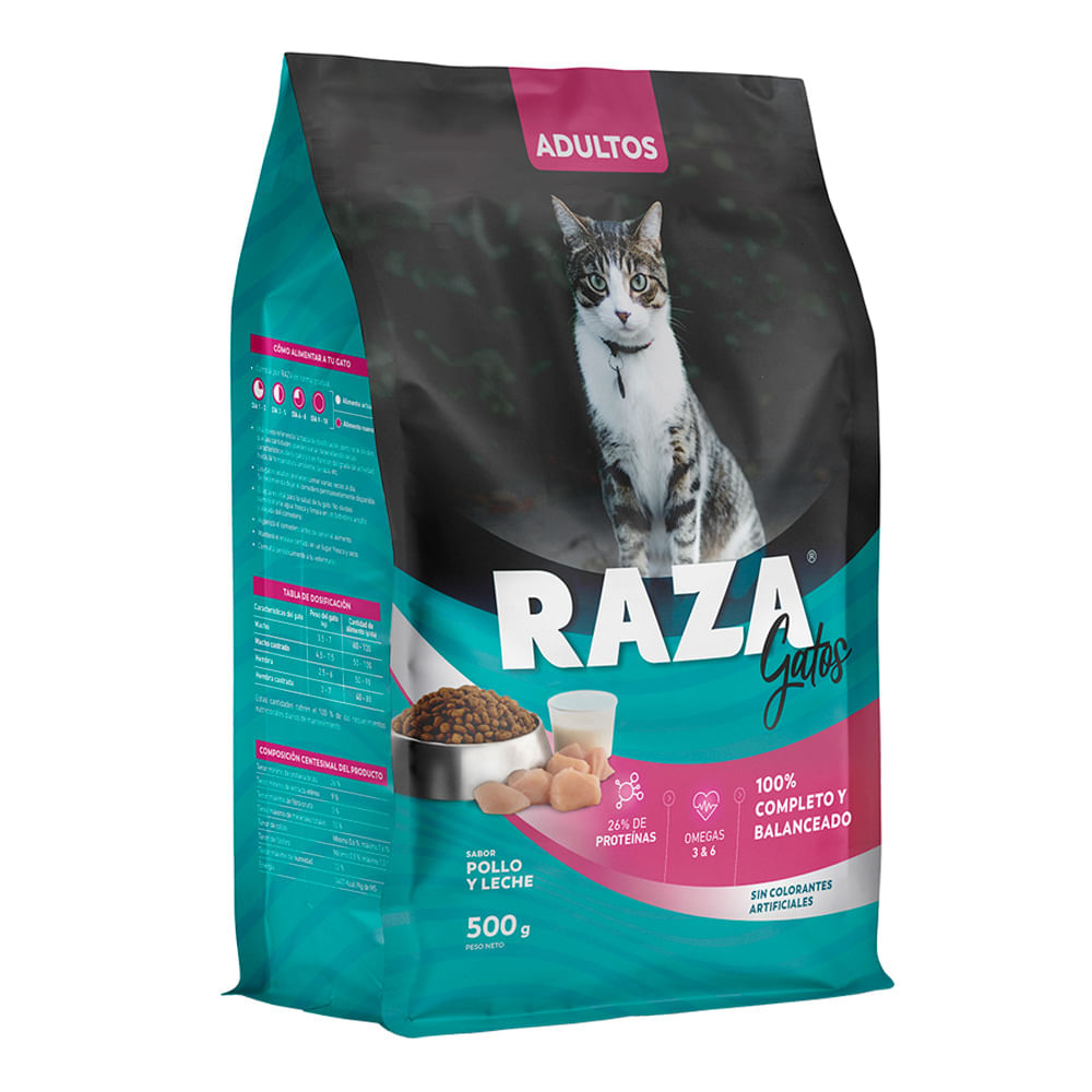 Alim.P/Gato Pollo Leche Raza 500 Grs