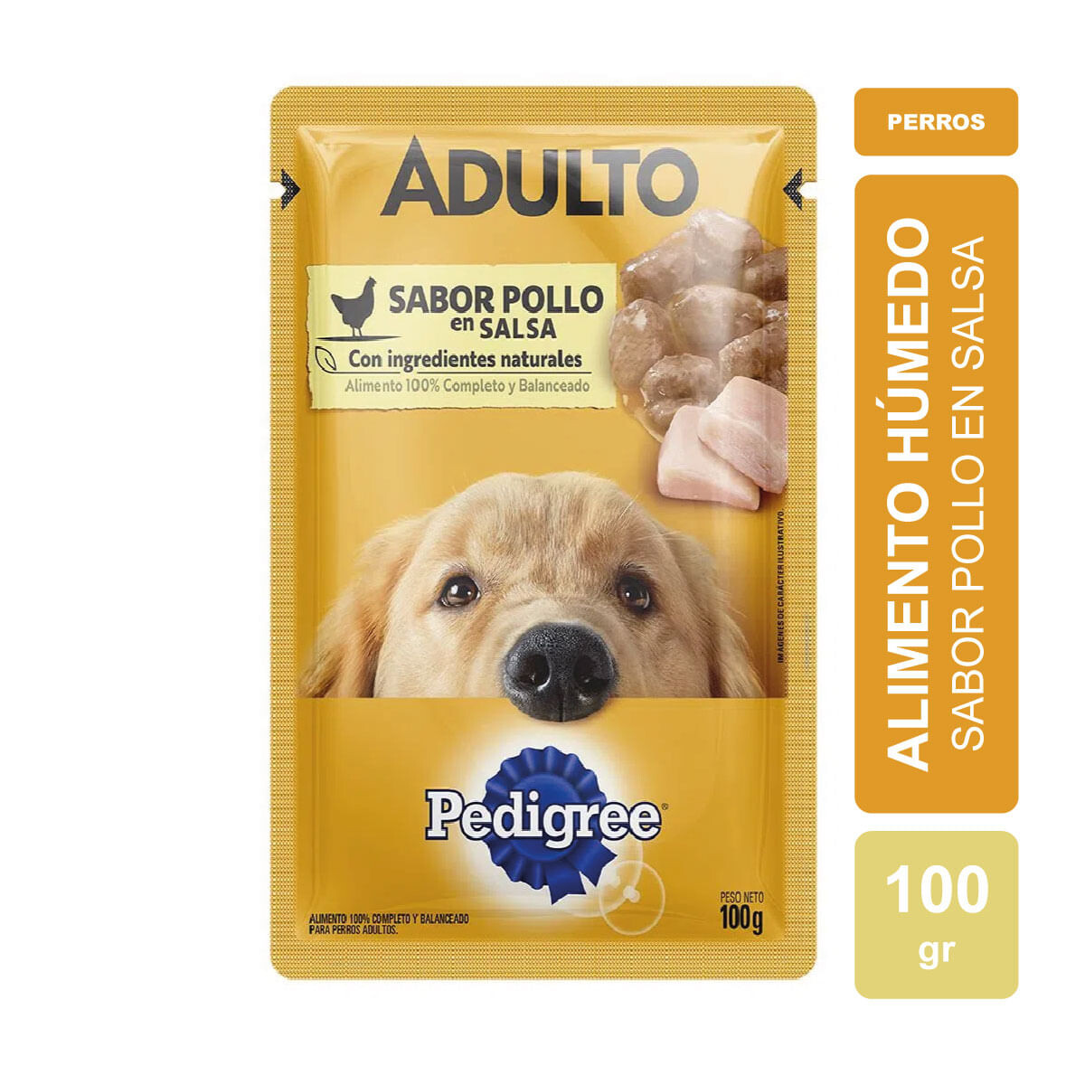 Alim.P/Perro Adulto Pollo en Salsa Pedigree 100 Grs