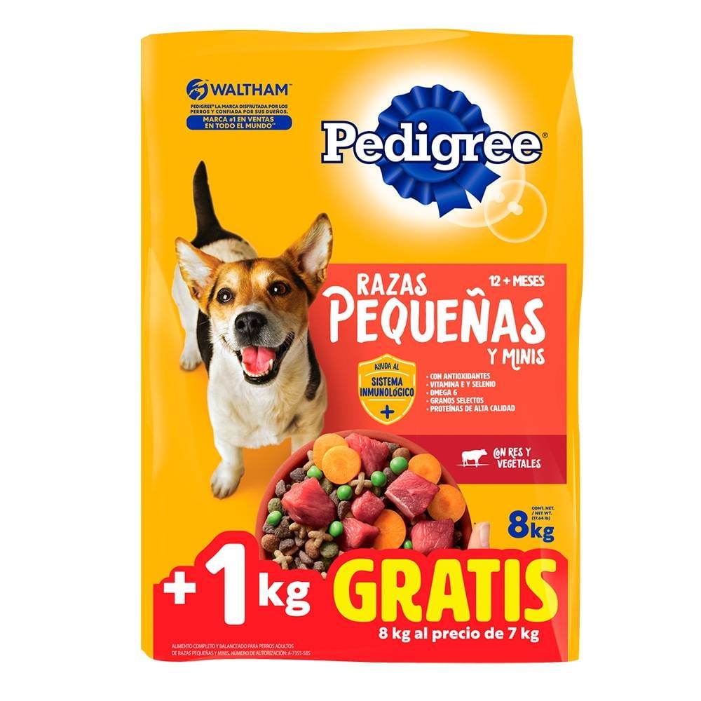 Alim.P/Perro Razas Pequeñas Etapa 2 Pedigree 8 Kgr