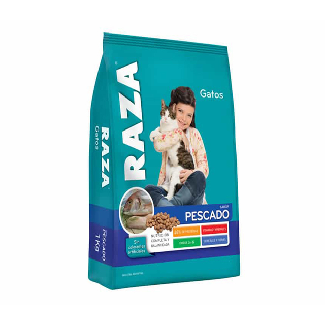 Alimento P/Gato Pescado +1k Raza 11 Kgr