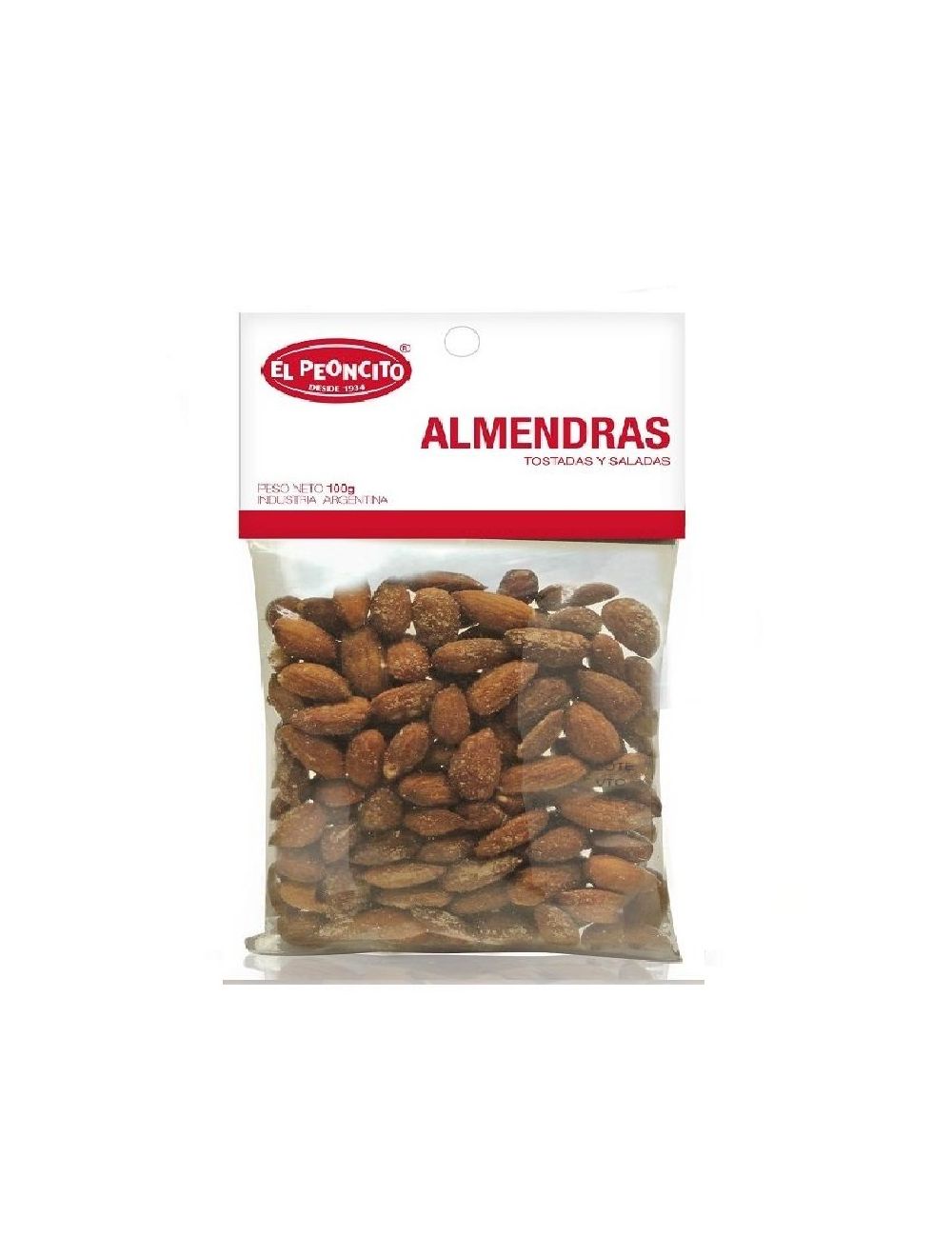 Almendras Pelada Salada y Tostada El Peoncito 100 Grs