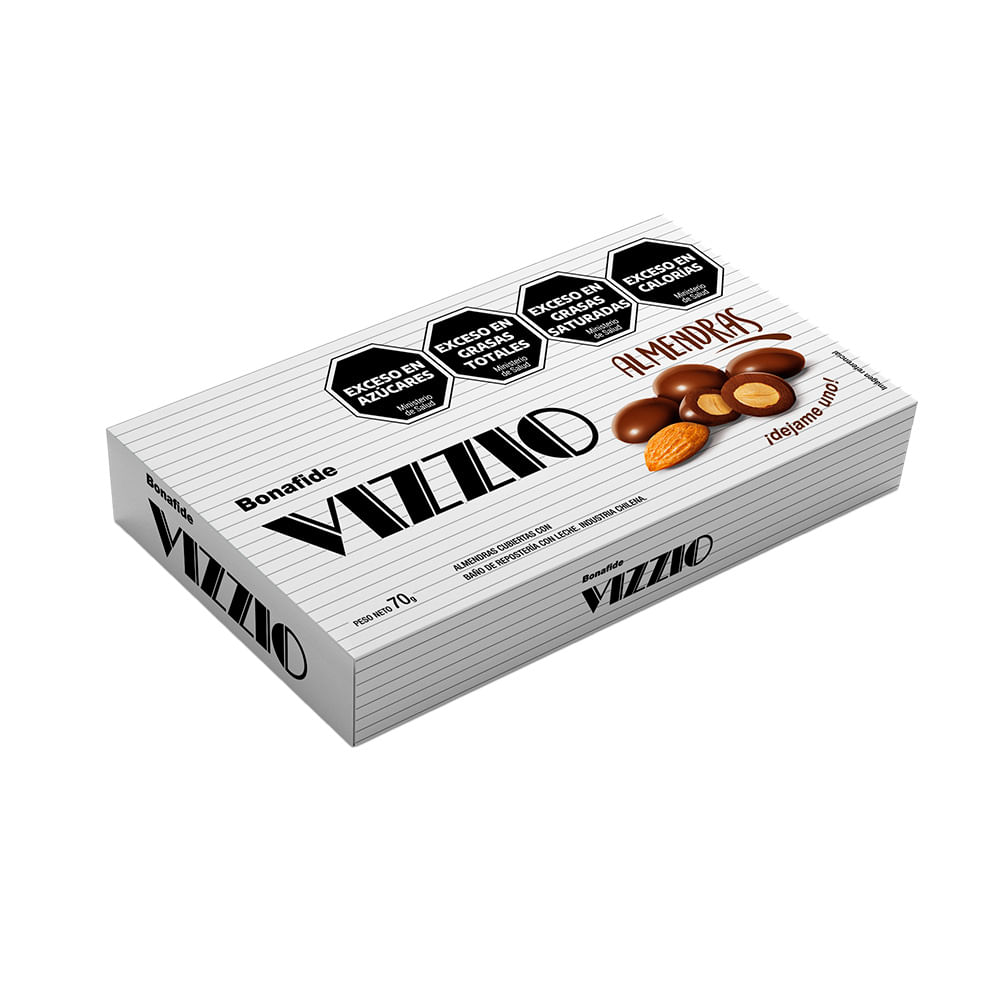 Almendras con Chocolate Vizzio 70 Grs