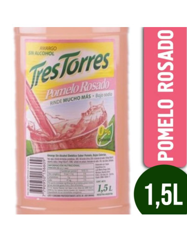 Amargo Pomelo Rosado Tres Torres 1500 ml