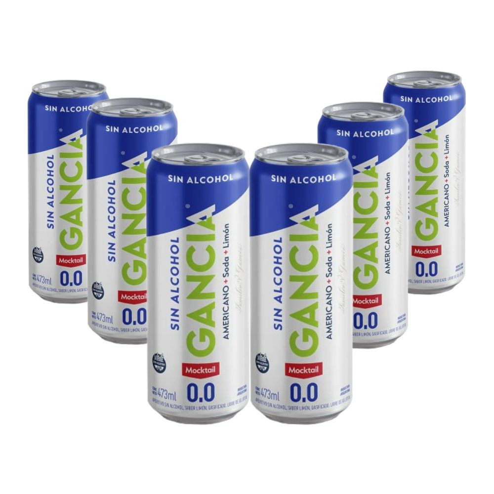 Americano + Soda + Limon Sin Alcohol Gancia 473 ml