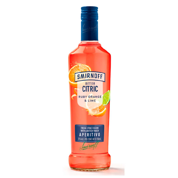 Aperitivo Bitter Citric Ruby Orange & L Smirnoff 473 ml