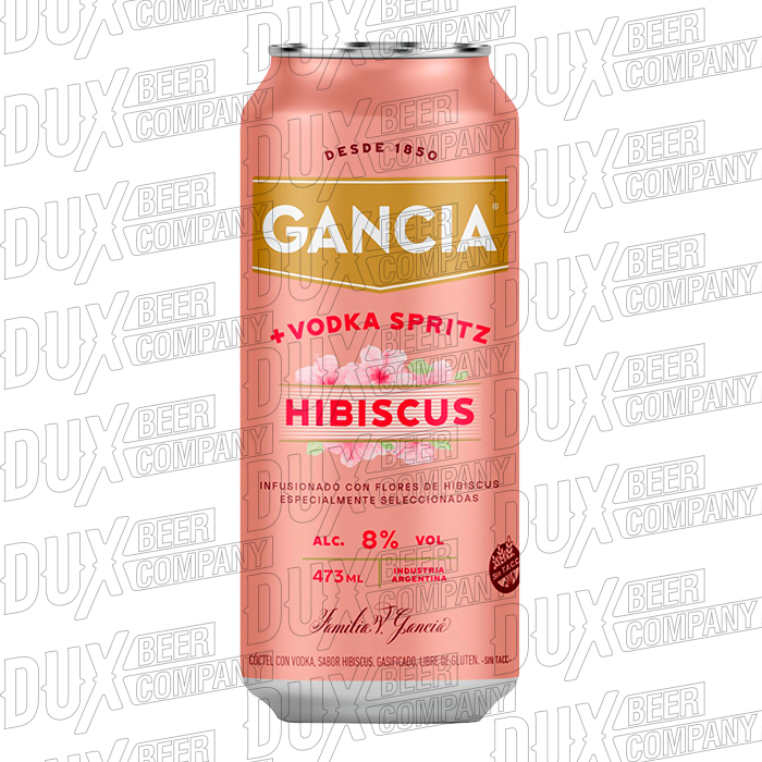 Aperitivo Hibiscus +Vodka Spritz Lata Gancia 473 ml
