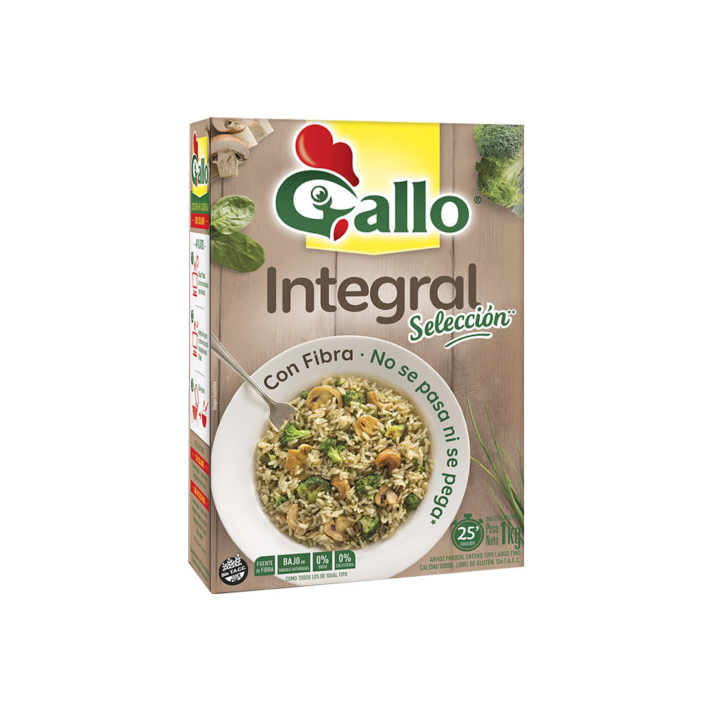 Arroz Integral Seleccion Estuche Gallo 1 Kgr