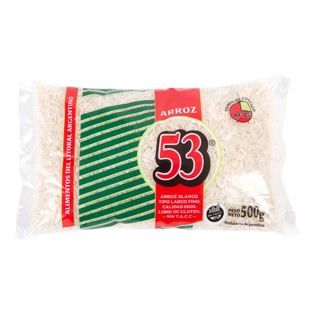 Arroz Largo Fino 53 500 Grs
