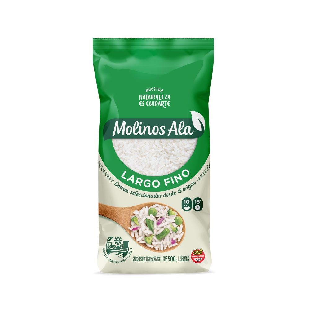 Arroz Largo Fino Molinos Ala 500 Grs
