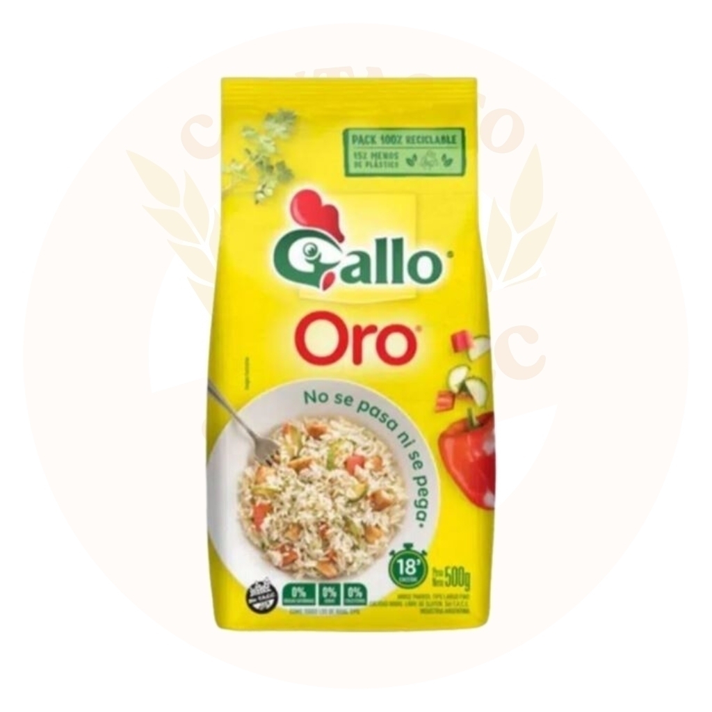 Arroz Oro Parboil  Pack100%Rec. Gallo 500 Grs