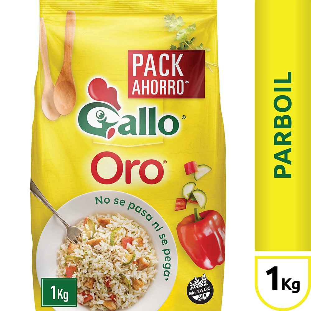 Arroz Oro Seleccion Est.Reciclado Gallo 1 Kgr