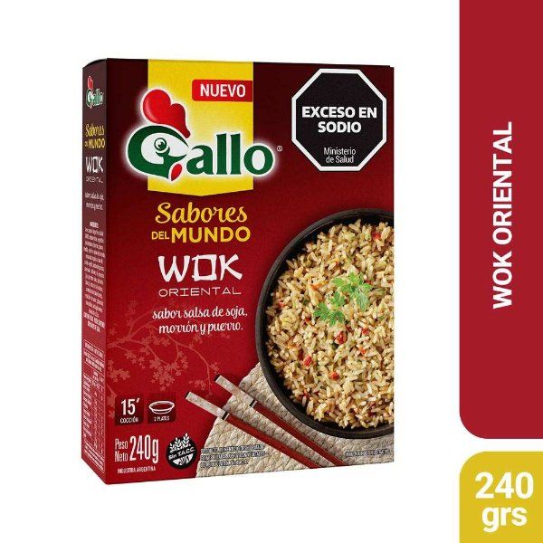 Arroz Prep.Sabores del Mundo Wok Orient Gallo 240 Grs