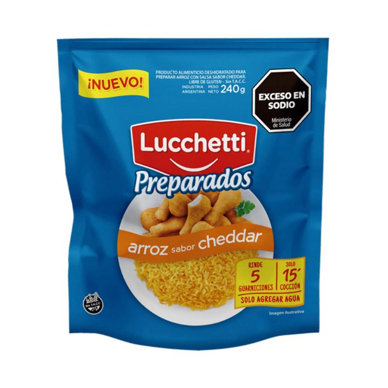 Arroz Preparado Cheddar Lucchetti 240 Grs