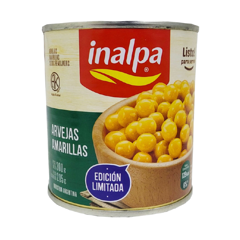 Arvejas Secas Remojadas Inalpa 300 Grs