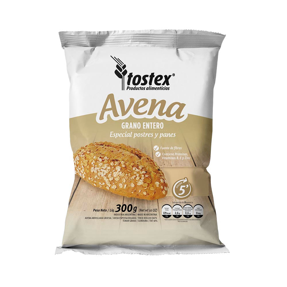 Avena Grano Entero Tostex 300 Grs