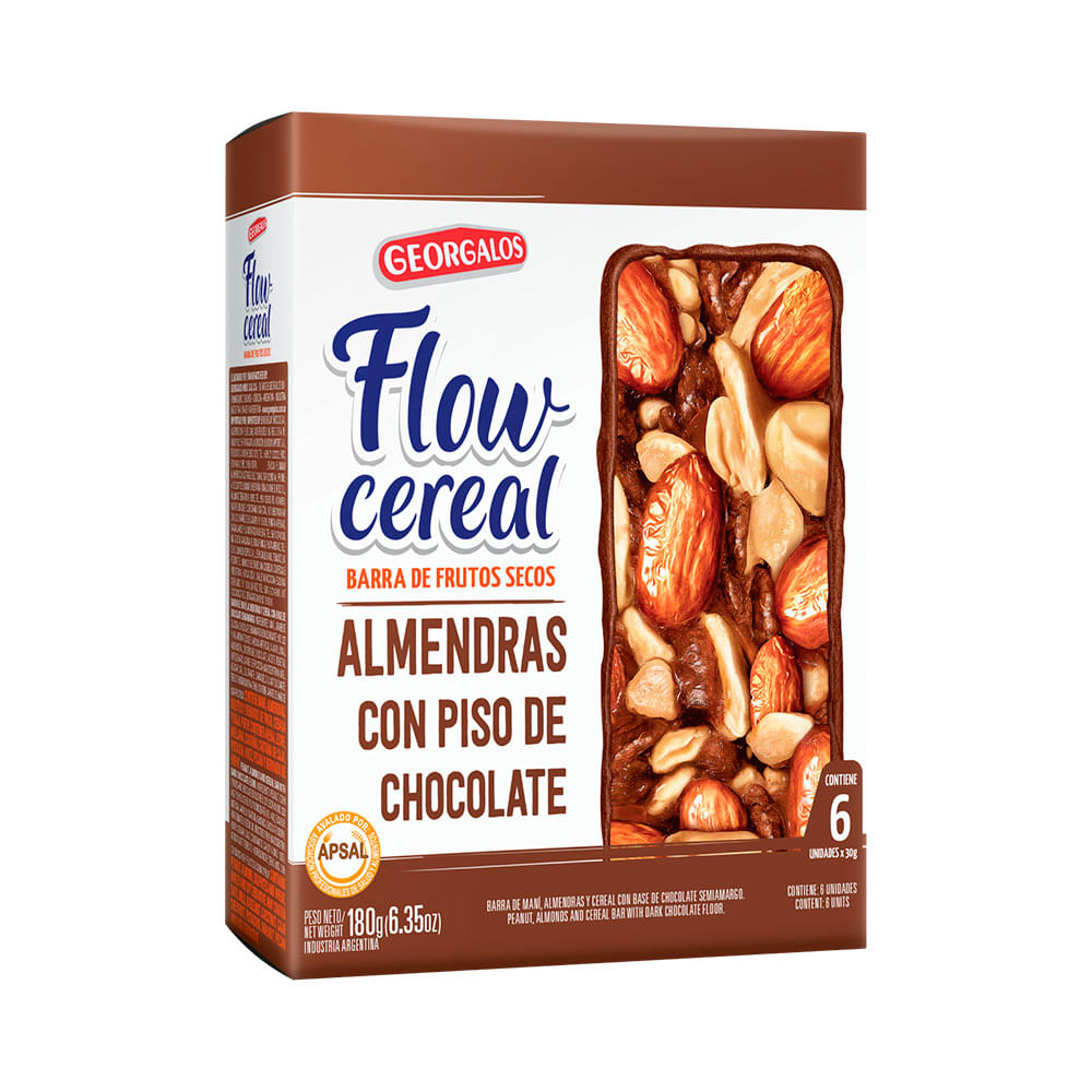 Barra de Cereal Almendras Enteras X6 Flow 6 Un