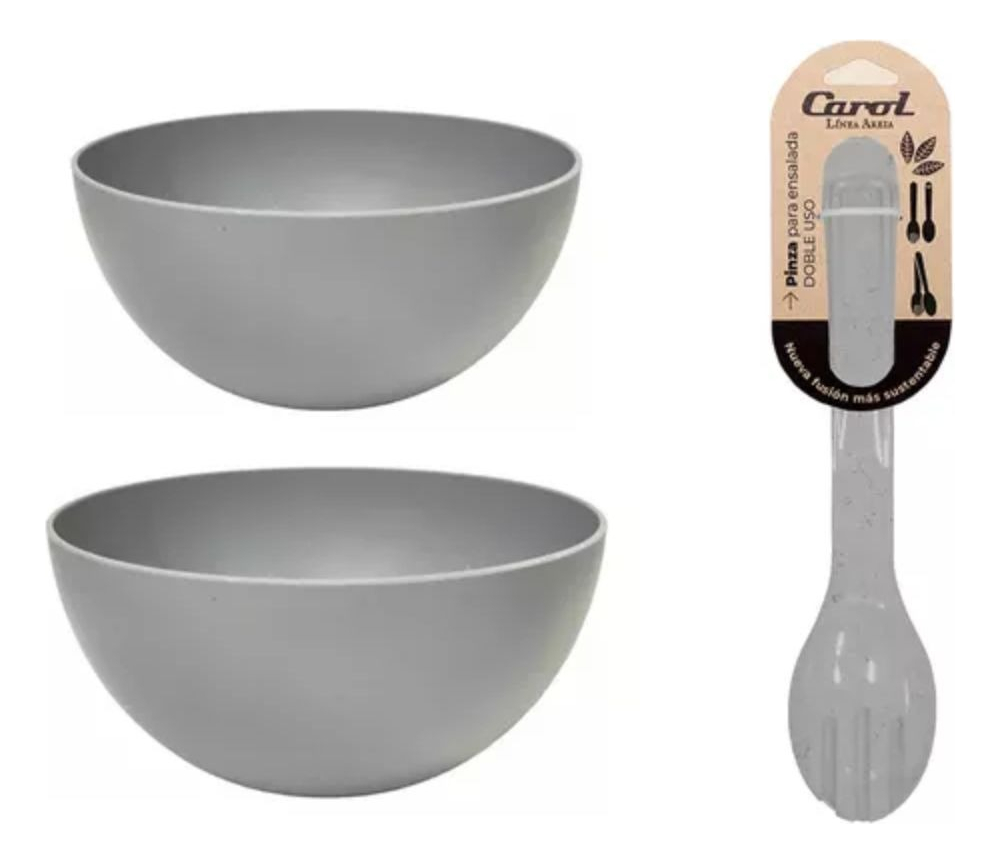 Bowl Plastico Recto D 18x9cm Tiza Carol 1 Un