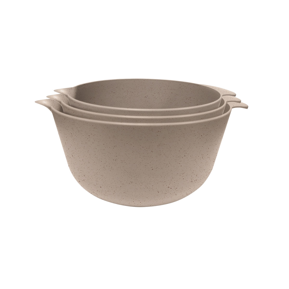 Bowl Plastico Recto D 20x10cm Beige Carol 1 Un
