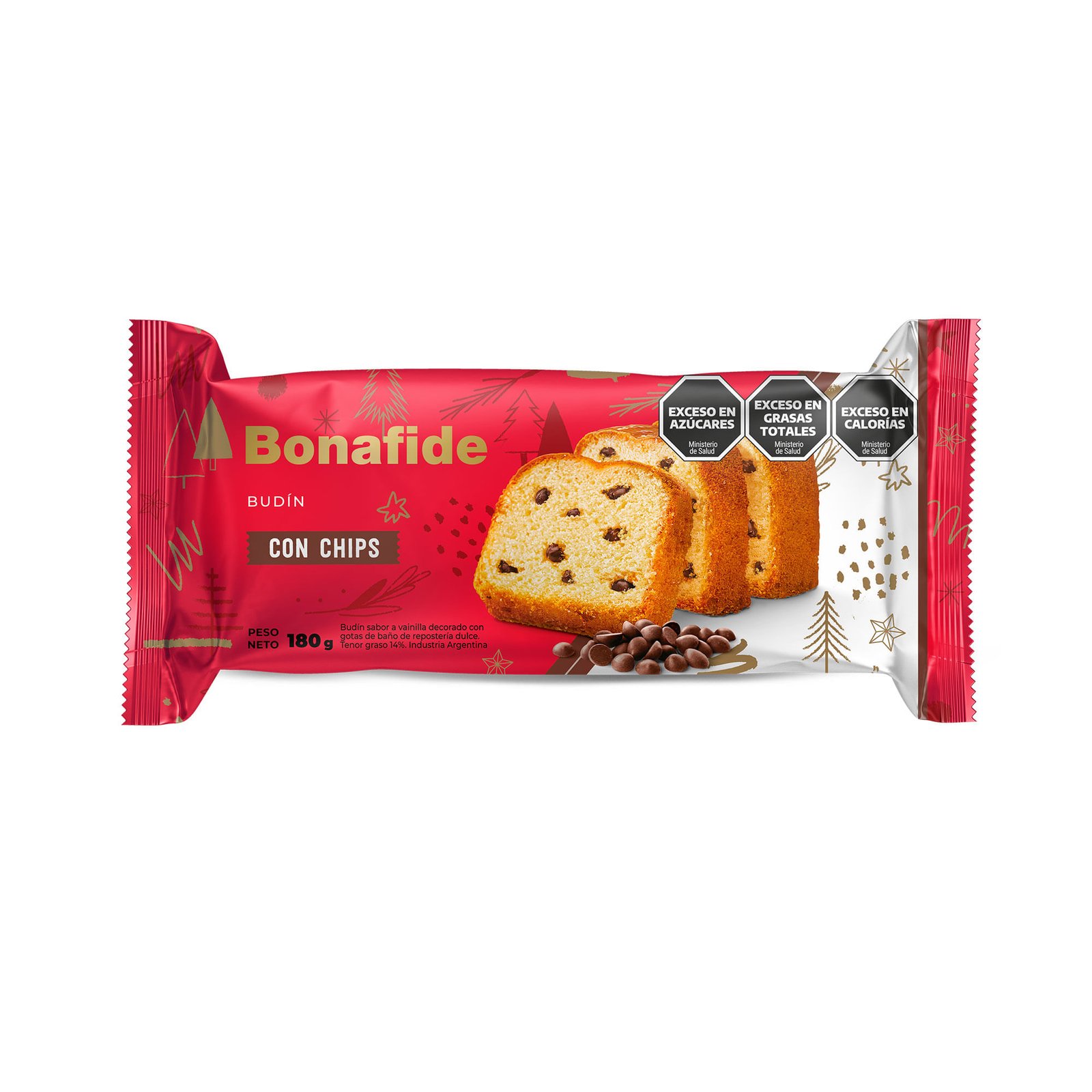 Budin con Chips Bonafide 180 Grs