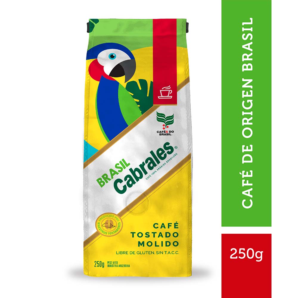 Cafe Brasil Molido Tostado 4C Cabrales 250 Grs