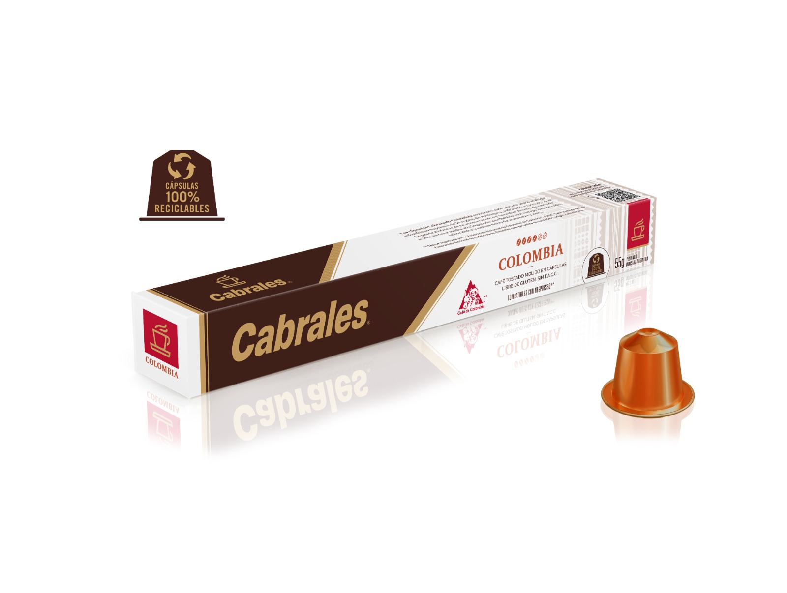 Cafe Capsula Aluminio Colombia Cabrales 10 Un