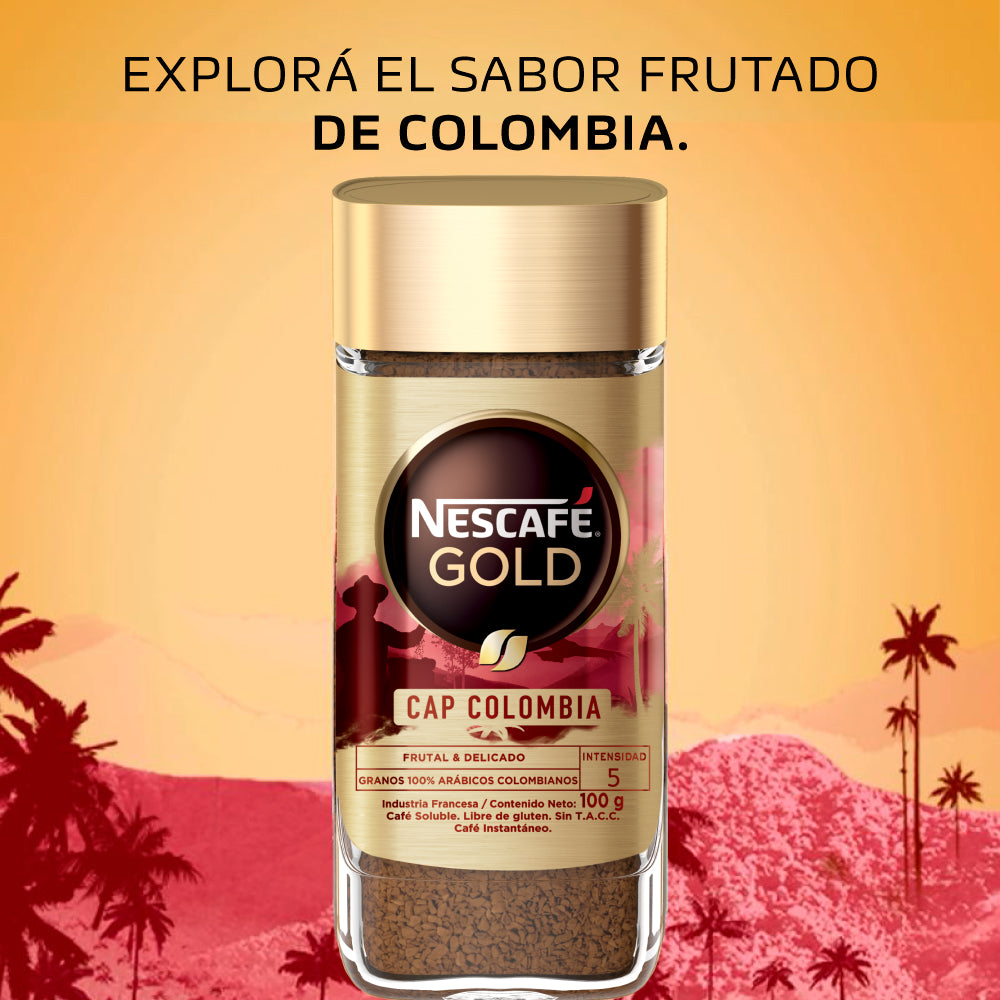 Cafe Instantaneo Gold Cap Colombia Nescafe 100 Grs