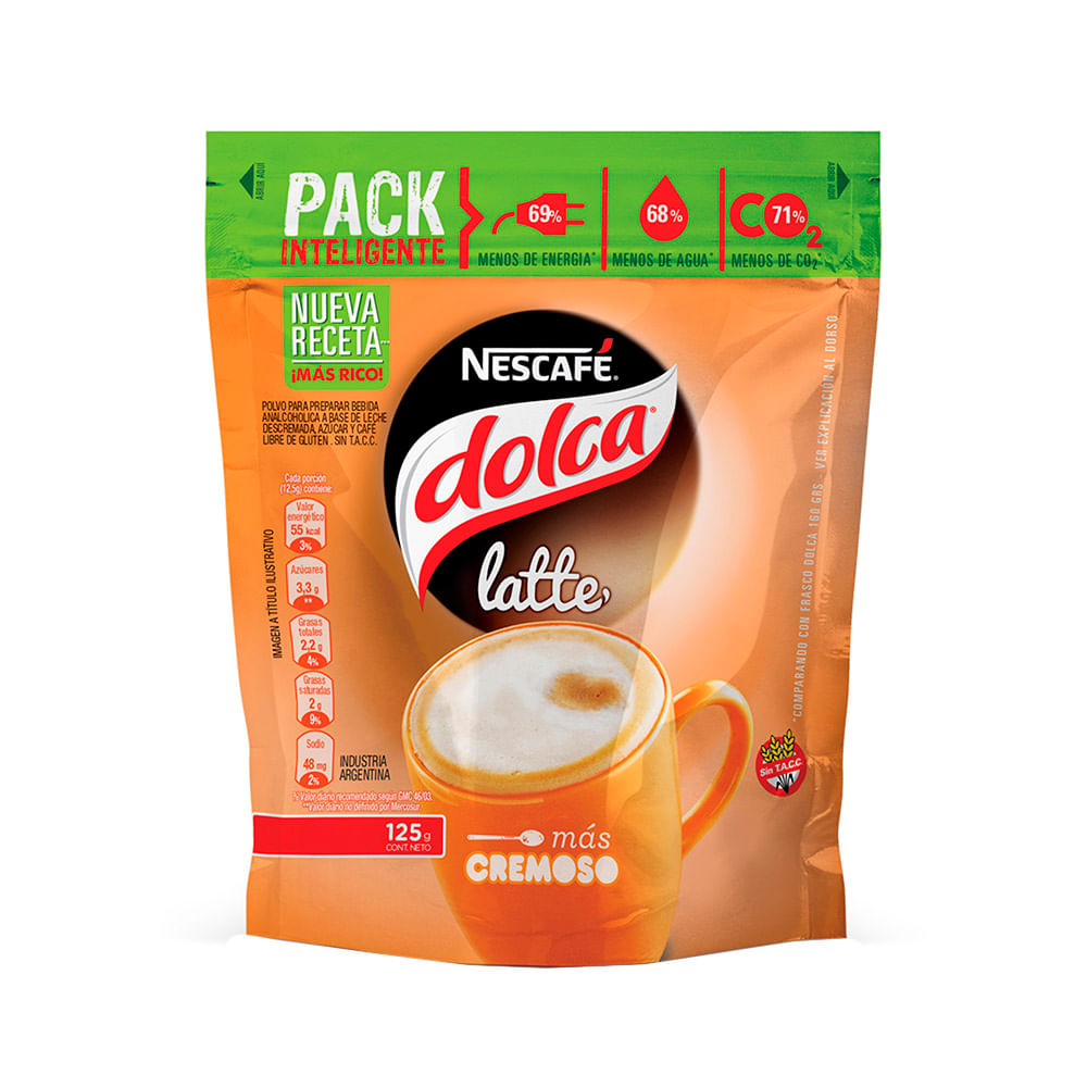 Cafe Latte Deliciosa Receta DP Dolca 125 Grs