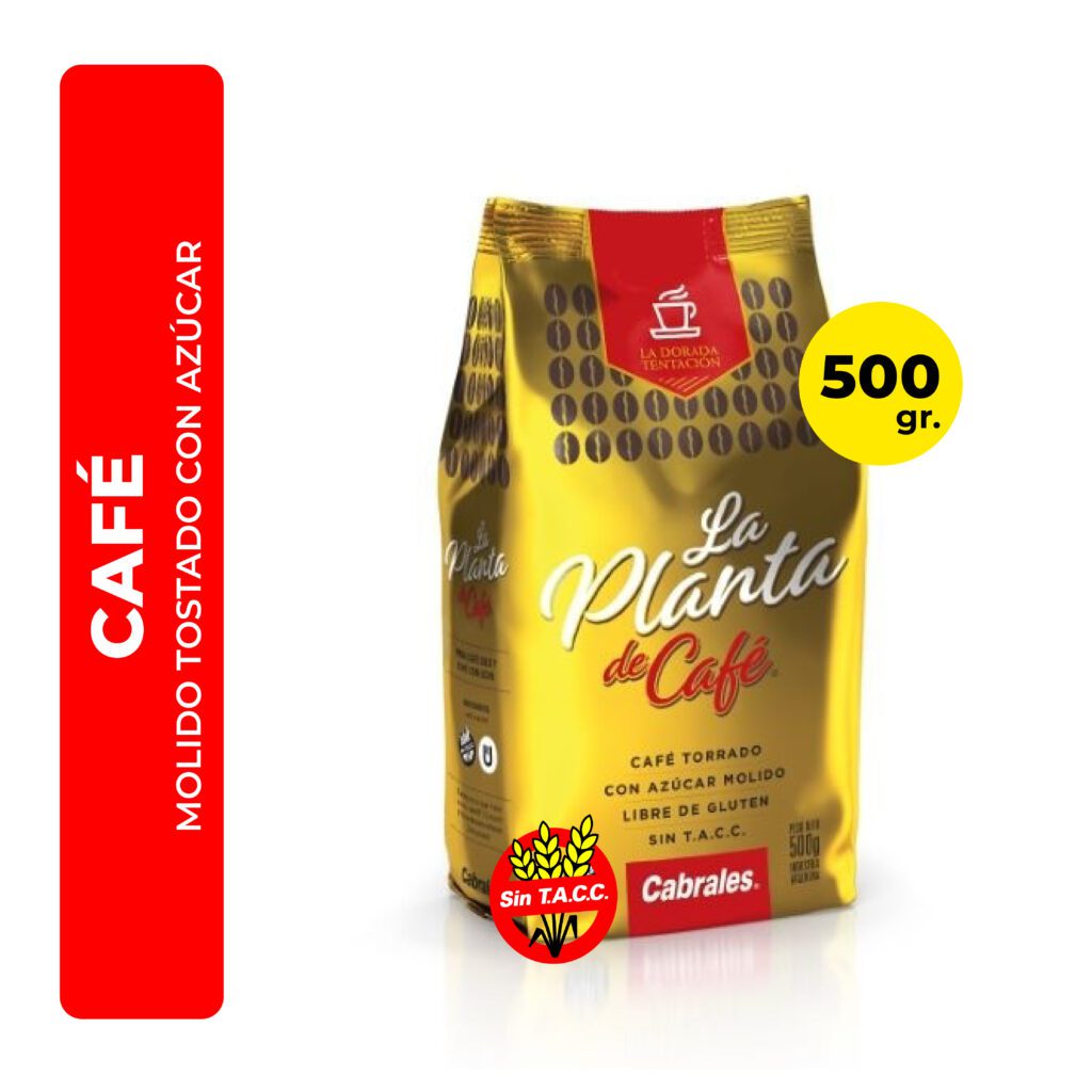 Cafe Molido Torrado La Planta de Cafe 500 Grs