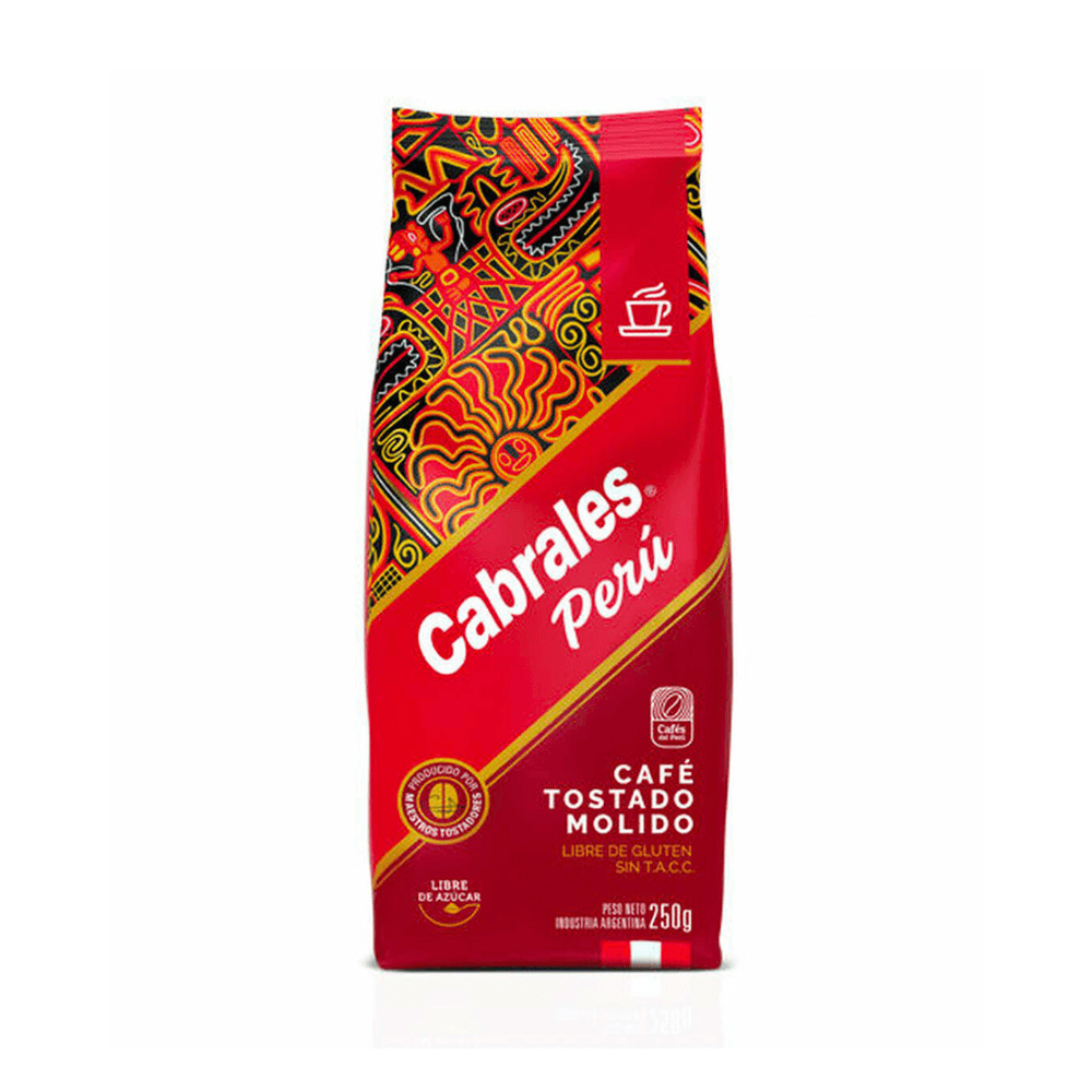 Cafe Peru Molido Tostado 4C Cabrales 250 Grs
