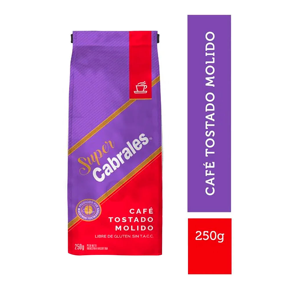 Cafe Super Molido Tostado 4C Cabrales 250 Grs