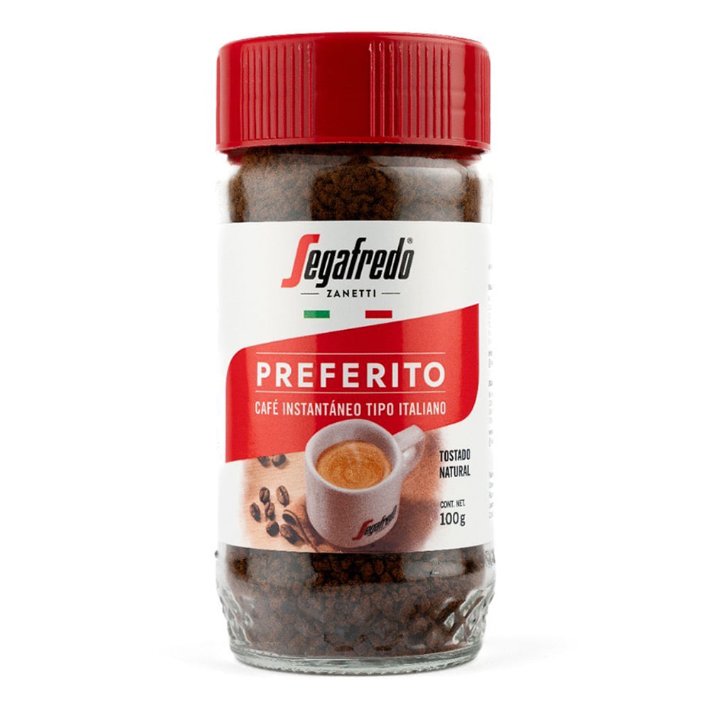 Cafe instantaneo Preferito Segafredo 100 Grs