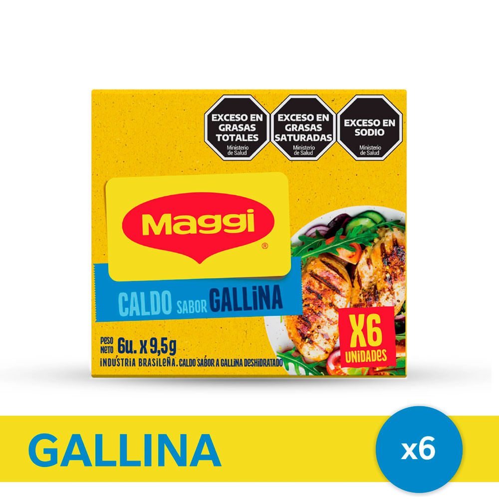 Caldo de Gallina Receta Tipo Casera Maggi 6 Un