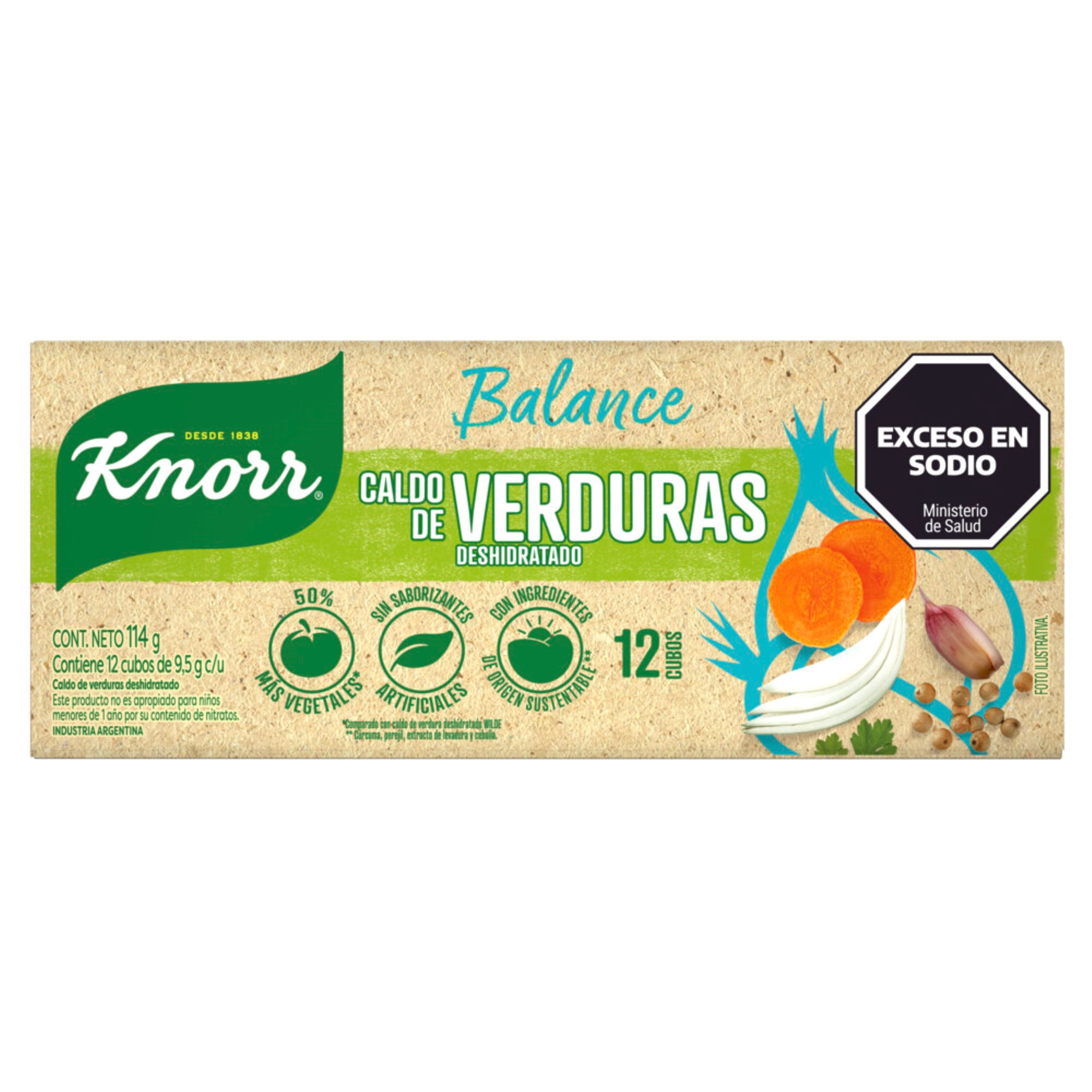 Caldo de Verduras Balance Nvo.Oct Knorr 12 Un
