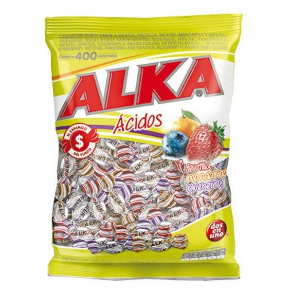 Caramelos Acidos Surtidos Alka 800 Grs