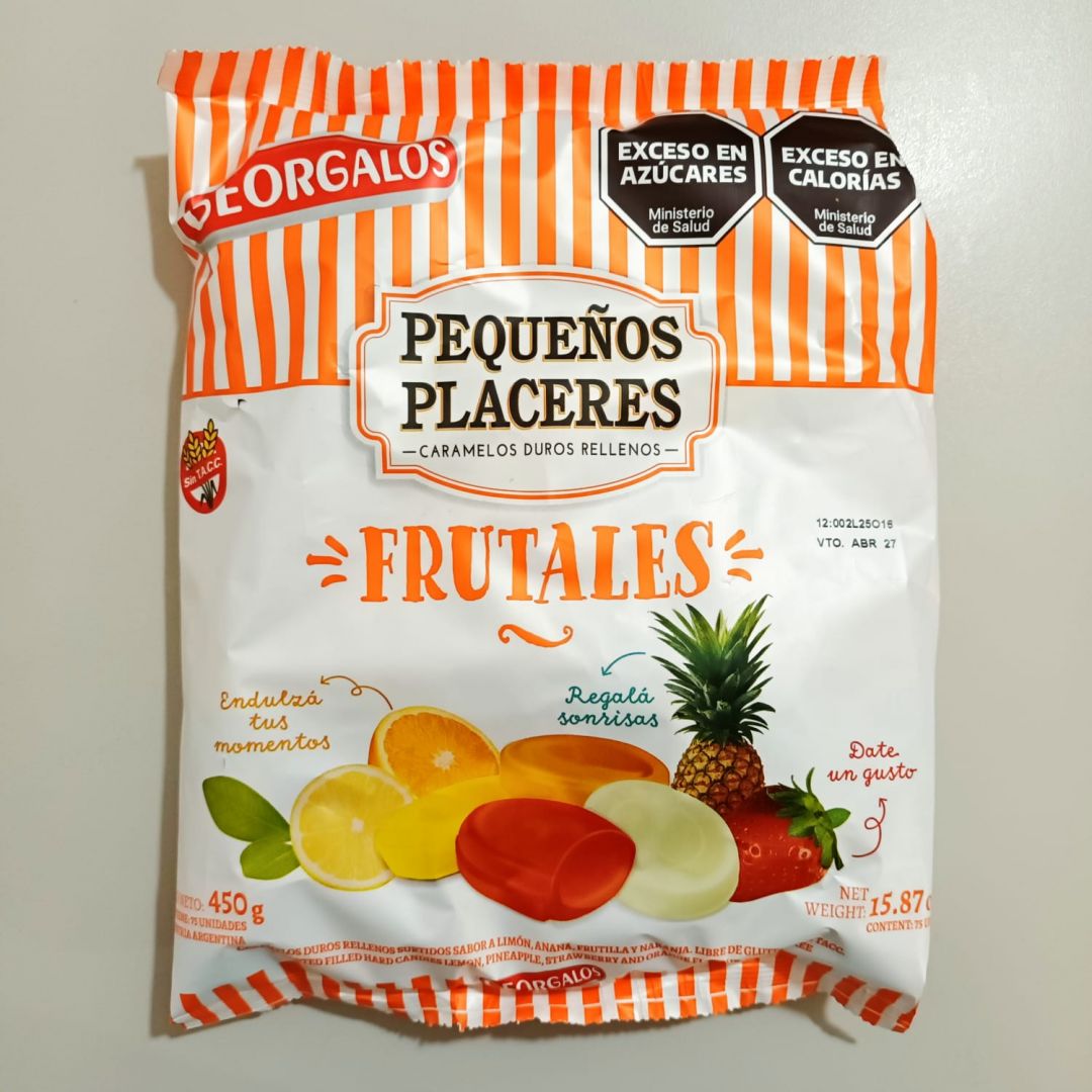 Caramelos Rell.Frutales Georgalos 450 Grs